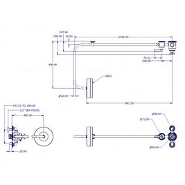 STYLE MODERNE 1 X STOP THERMOSTATIC COLUMN SHOWER