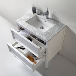 ARRIVO 800 FLOOR VANITY W/ 1TH MARBLE TOP