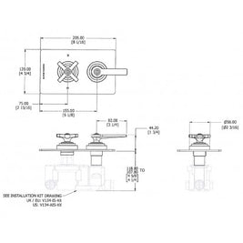 LANDMARK PURE THERMOSTATIC SHOWER MIXER 1 OUTLET LEVER/CROSS HANDLE