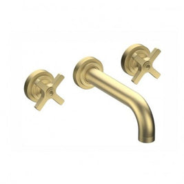 LANDMARK PURE 3TH WALL BASIN MIXER 210MM CROSS HANDLE