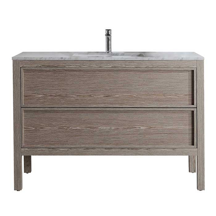 ARRIVO 1200 FLOOR VANITY W/ 1TH MARBLE TOP