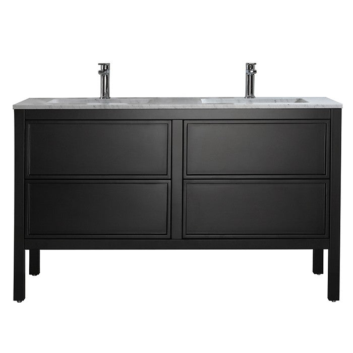 ARRIVO 1400 FLOOR VANITY W/ 2TH MARBLE TOP