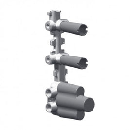 ZUCCHETTI BUILT IN PART - THERMO SHOWR MIX 2 OUTLET W/STOP VALVE