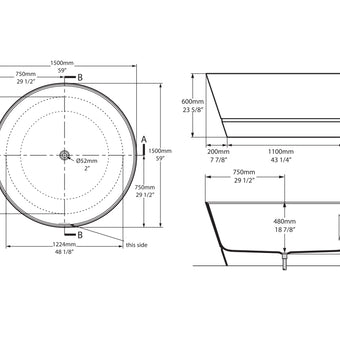 TAIZU FREESTANDING BATH