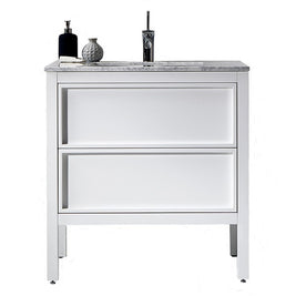 ARRIVO 800 FLOOR VANITY W/ 1TH MARBLE TOP