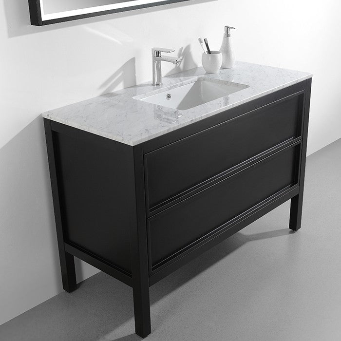ARRIVO 1200 FLOOR VANITY W/ 1TH MARBLE TOP