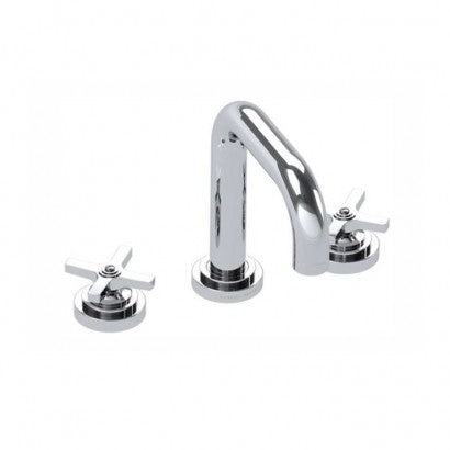 LANDMARK PURE 3TH BASIN MIXER W/PUW MEDIUM CROSS HANDLE