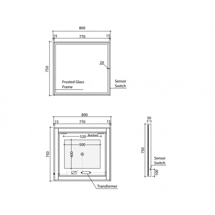 ARRIVO LED MIRROR 800