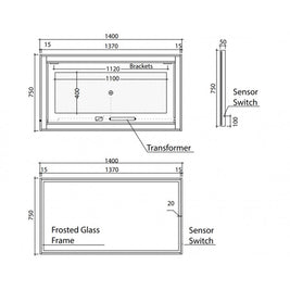 ARRIVO LED MIRROR 1400