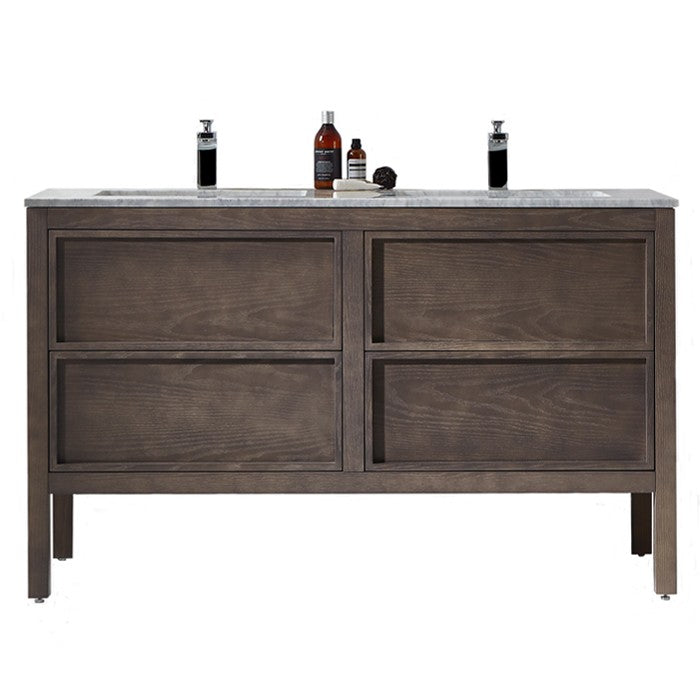 ARRIVO 1400 FLOOR VANITY W/ 2TH MARBLE TOP
