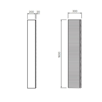 LOOM TOWER CABINET 1 X DOOR 300 X 200 X 1600