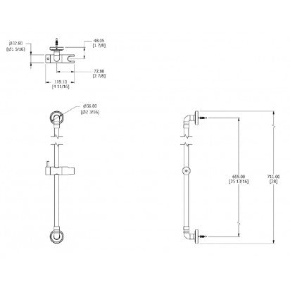 LANDMARK PURE SLIDE SHOWER 1 FCT