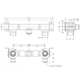 CONCEALED BODY FOR LANDMARK WALL BASIN/BATH MIXER