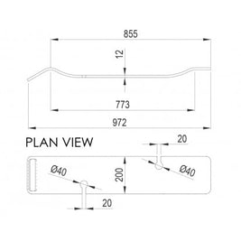 Elementi Bath Rack