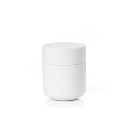 UME BATHROOM JAR WITH LID WHITE