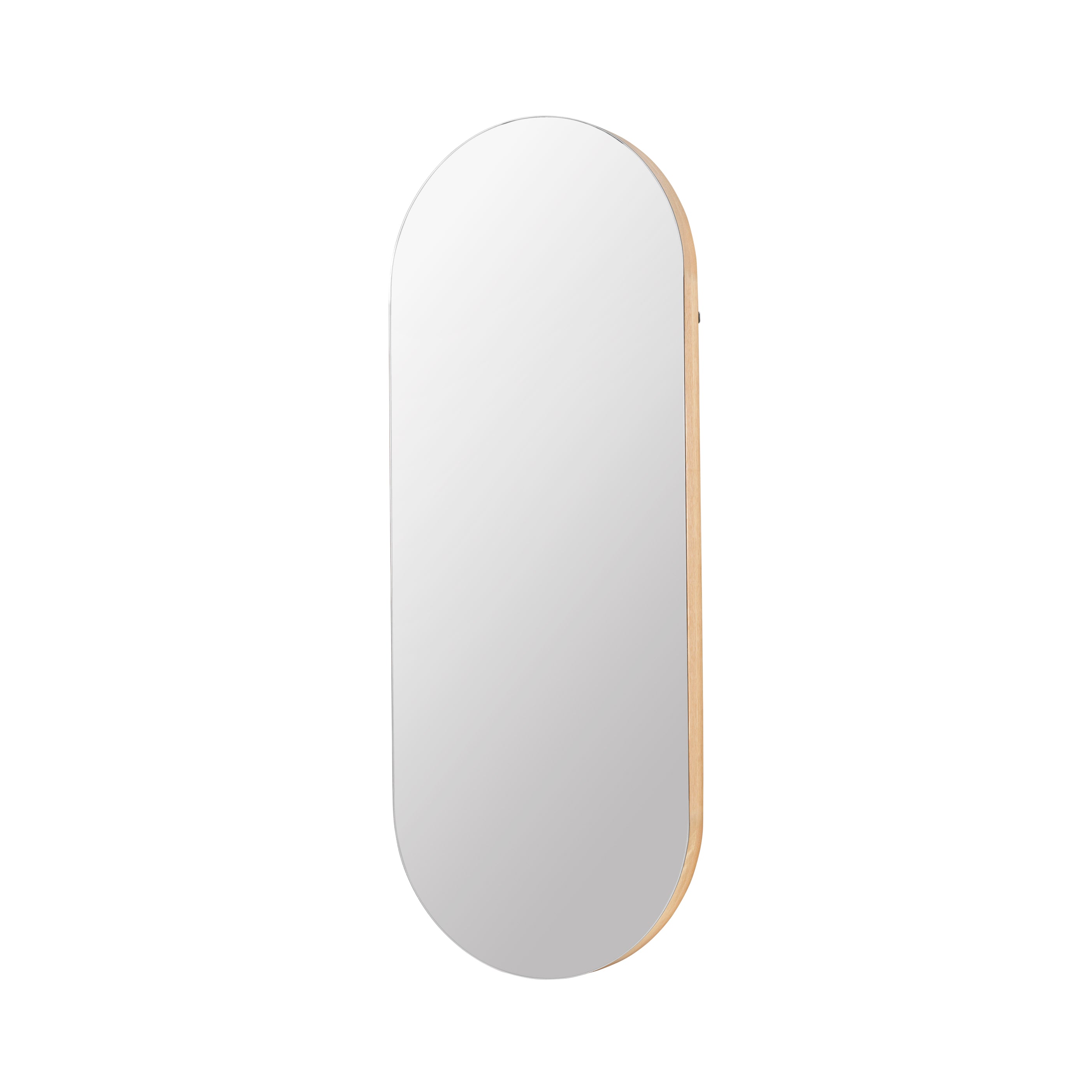 BROSTE ALVA OVAL MIRROR 620X60X1580MM NATURAL OAK
