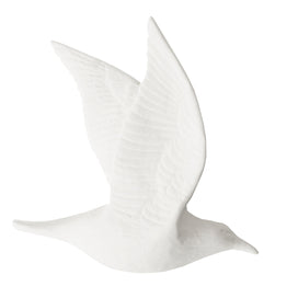 FLYING BIRD DOUBLE SET OF 3 FINE BONE CHINA 140X135MM WHITE
