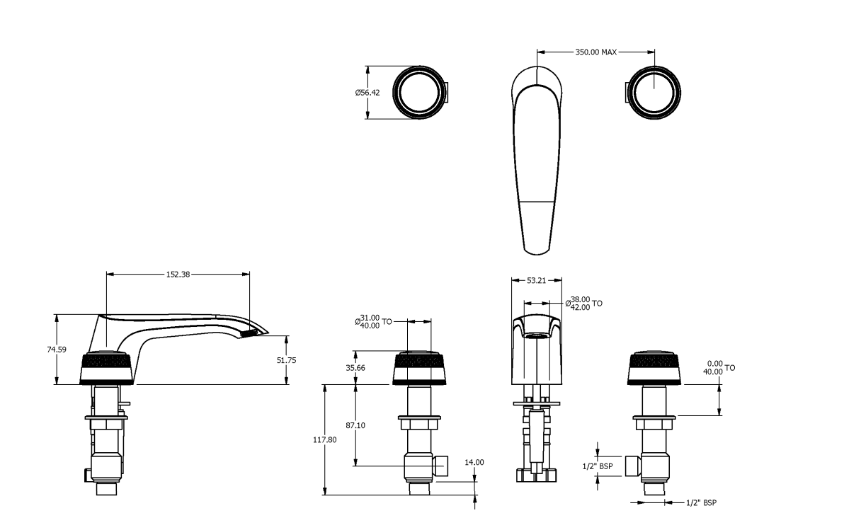 ONE HUNDRED 3TH BASIN MIXER