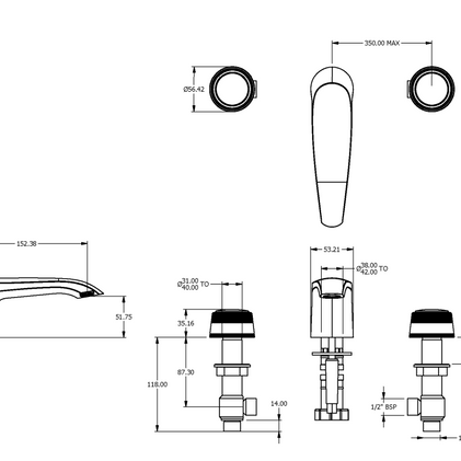 ONE HUNDRED 3TH BASIN MIXER