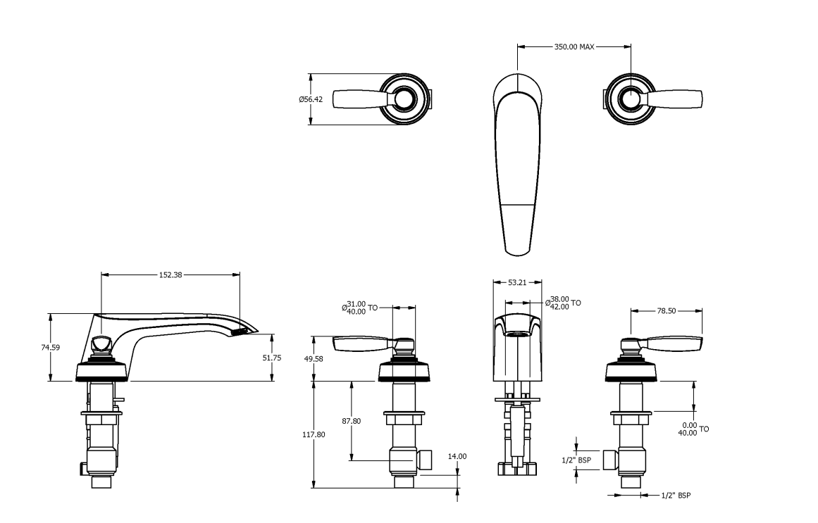 ONE HUNDRED 3TH BASIN MIXER
