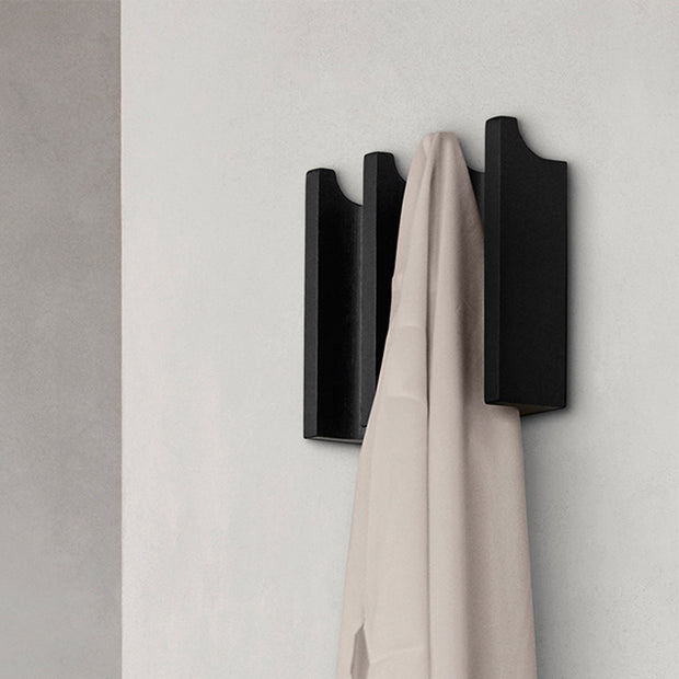 KD COLUMN COAT RACK 210X55X180MM SOLID OAK BLACK