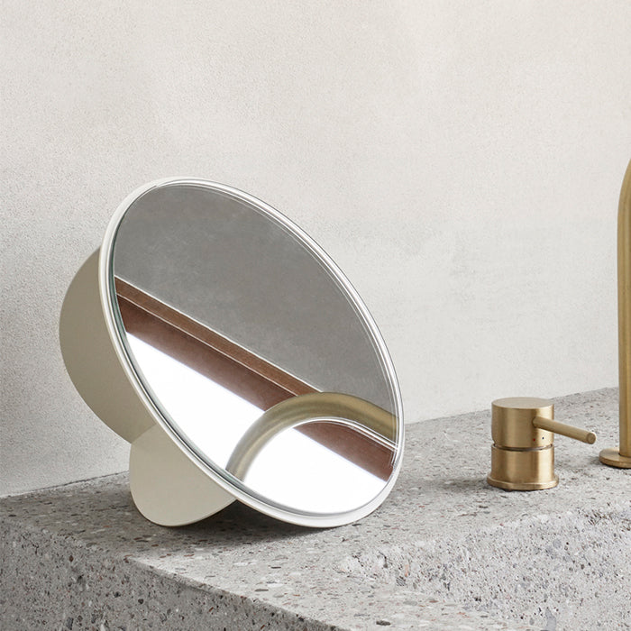 KD MIRROR SCULPTURE 250X180X200MM BEIGE