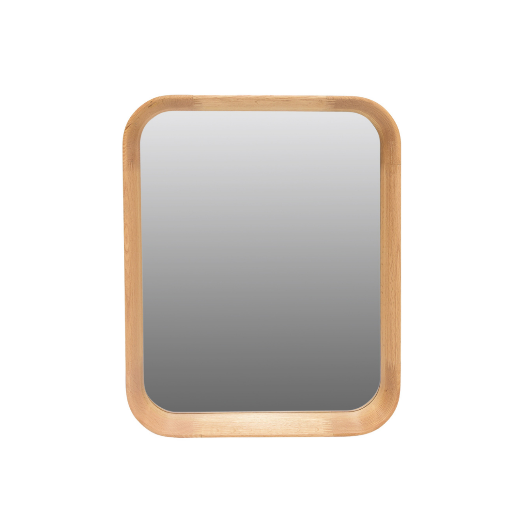 OAK FRAME RECTANGULAR MIRROR 400X60X500MM NATURAL