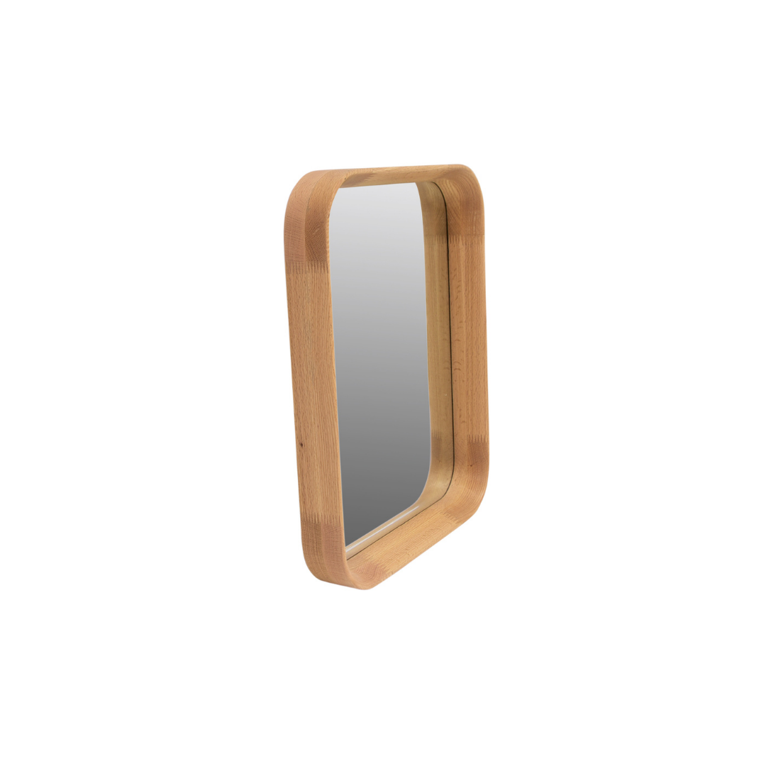OAK FRAME RECTANGULAR MIRROR 400X60X500MM NATURAL