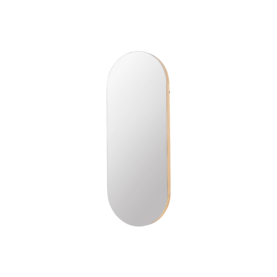 BROSTE ALVA OVAL MIRROR 620X60X1580MM NATURAL OAK