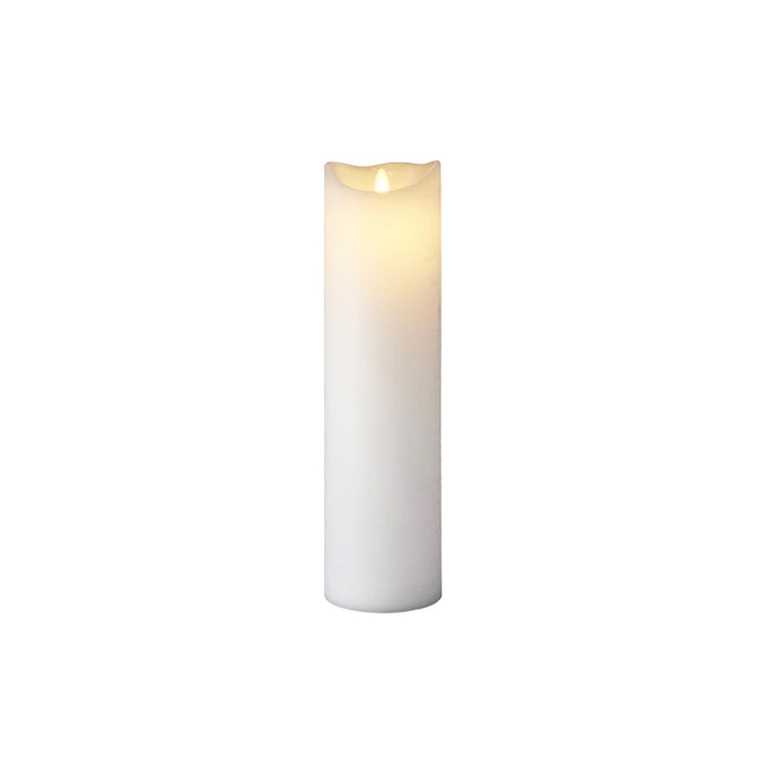 SIRIUS SARA CANDLE 100X100X500MM WHITE (x2 candles)