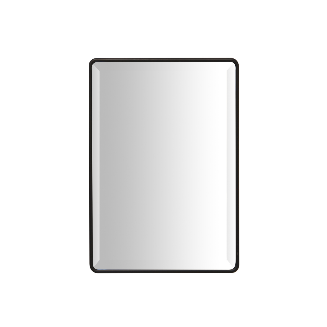 ECHO MIRROR METAL/GLASS 237X335MM MATT BLACK