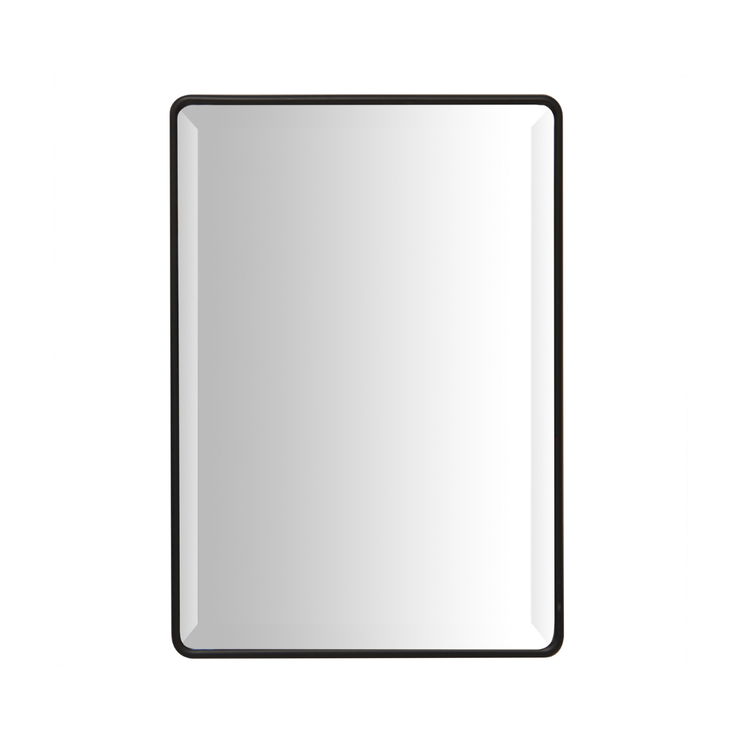 ECHO MIRROR METAL/GLASS 237X335MM MATT BLACK