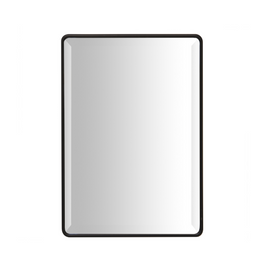 ECHO MIRROR METAL/GLASS 237X335MM MATT BLACK
