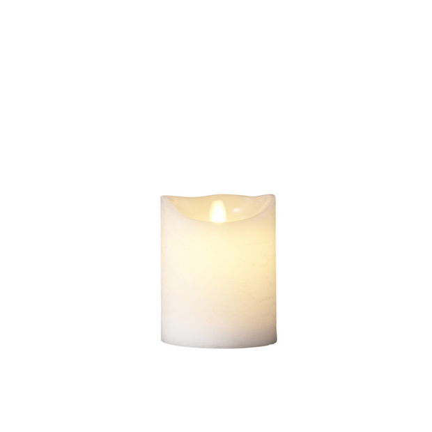 SIRIUS SARA CANDLE 100X100X125MM WHITE (x3 candles)