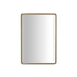 ECHO MIRROR METAL/GLASS 237X335MM ANTIQUE BRASS