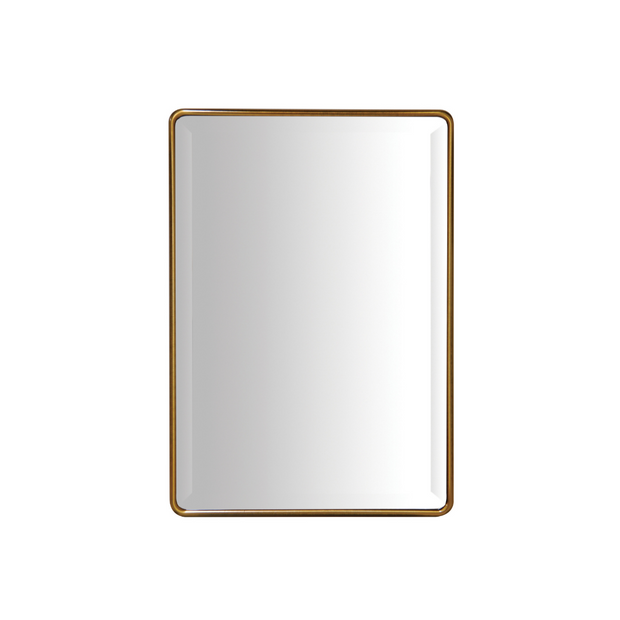 ECHO MIRROR METAL/GLASS 237X335MM ANTIQUE BRASS