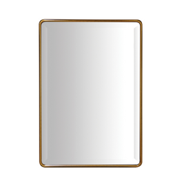 ECHO MIRROR METAL/GLASS 237X335MM ANTIQUE BRASS