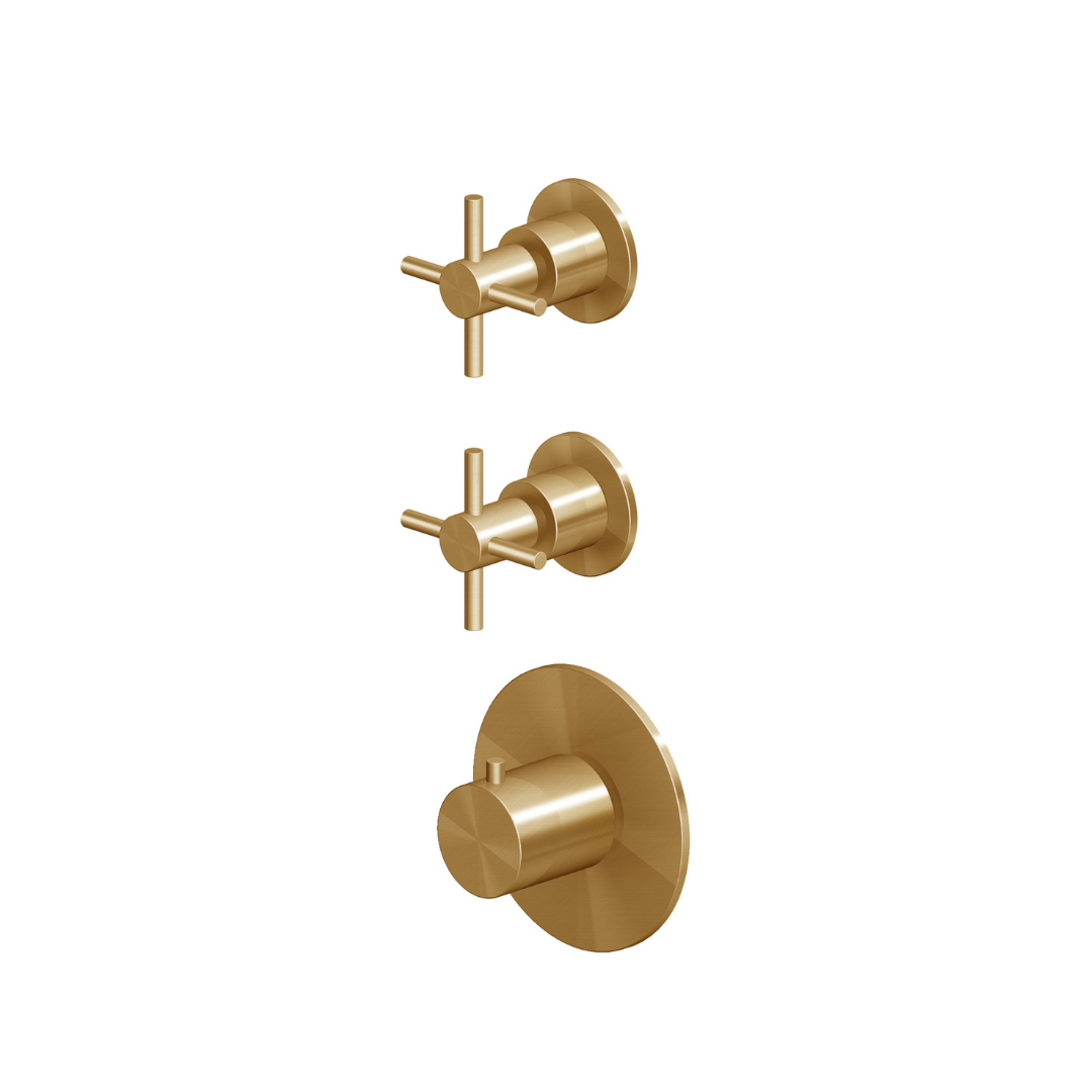 HELM THERMOSTATIC SHOWER MIXER 2 STOP VALVES