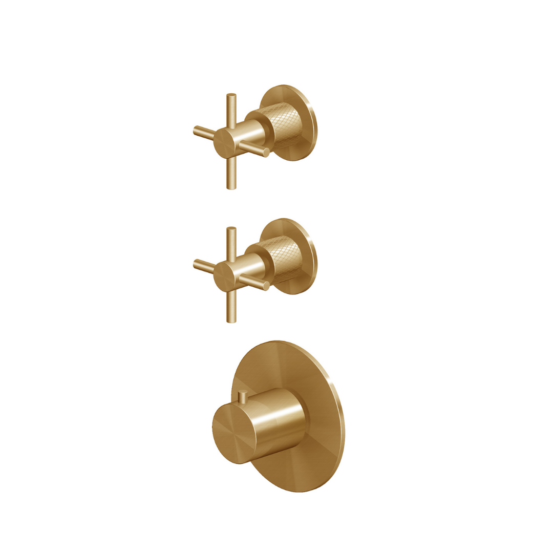 HELM THERMOSTATIC SHOWER MIXER 2 STOP VALVES