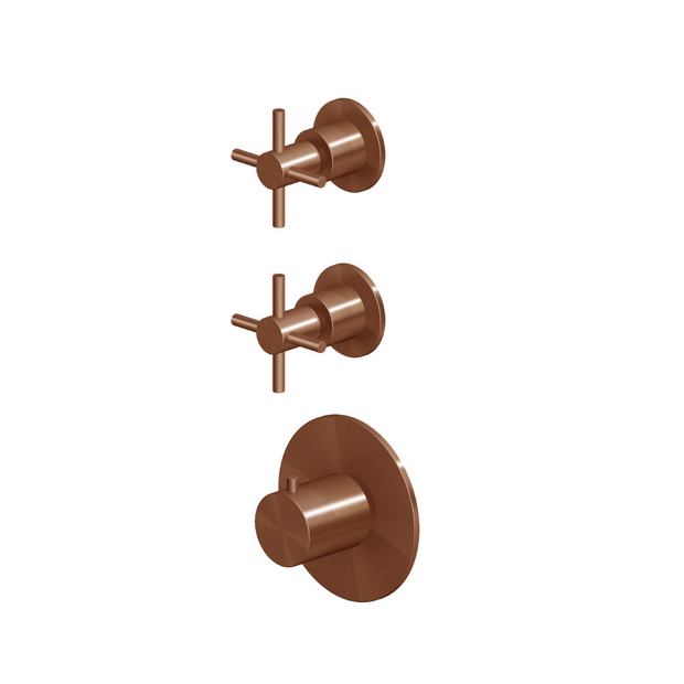 HELM THERMOSTATIC SHOWER MIXER 2 STOP VALVES