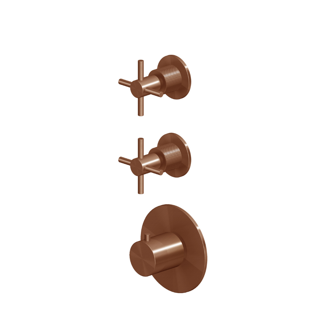 HELM THERMOSTATIC SHOWER MIXER 2 STOP VALVES