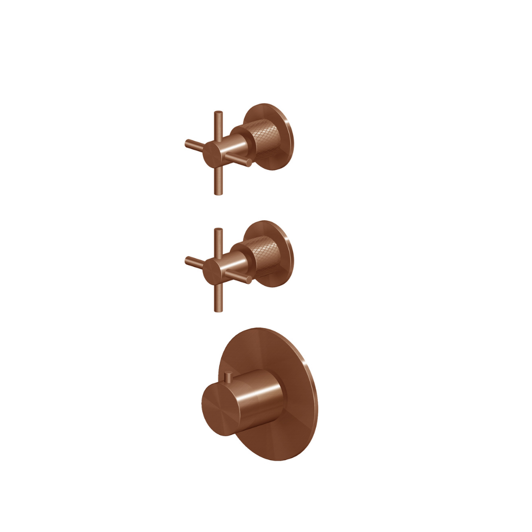 HELM THERMOSTATIC SHOWER MIXER 2 STOP VALVES