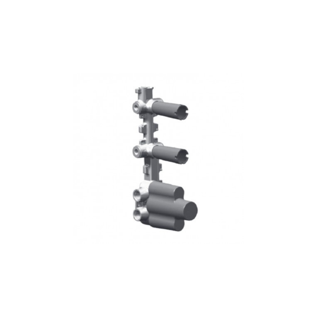 ZUCCHETTI BUILT IN PART - THERMO SHOWR MIX 2 OUTLET W/STOP VALVE