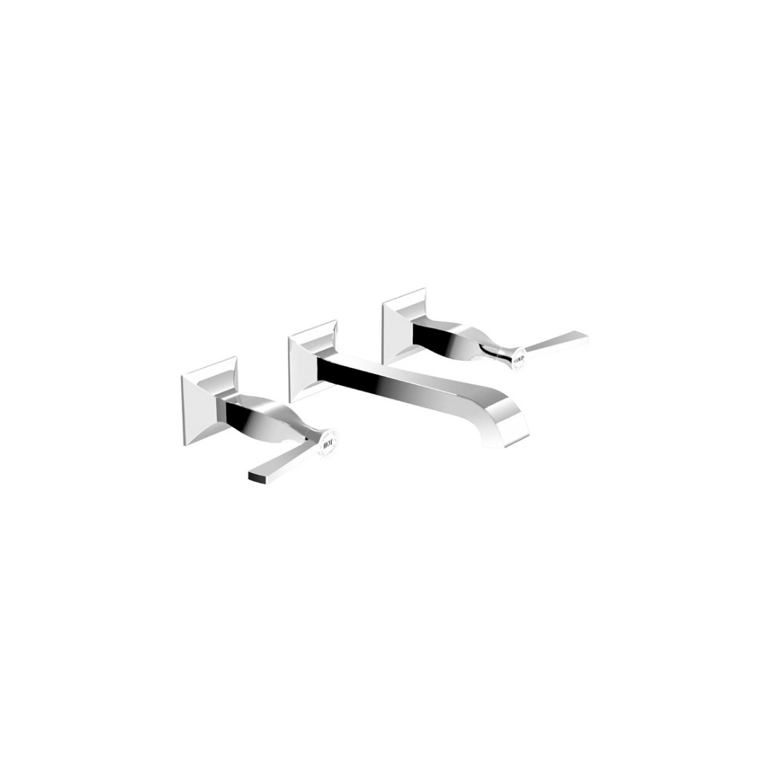 BELLAGIO 3 HOLE WALL MOUNTED BASIN MIXER