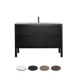 ARRIVO 1200 FLOOR VANITY W/ 1TH MARBLE TOP