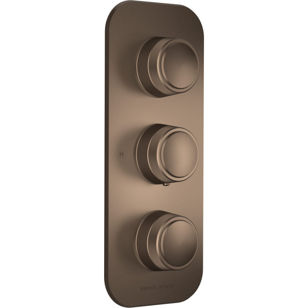 ONE HUNDRED THERMOSTATIC SHOWER MIXER 2 OUTLET HANDLE