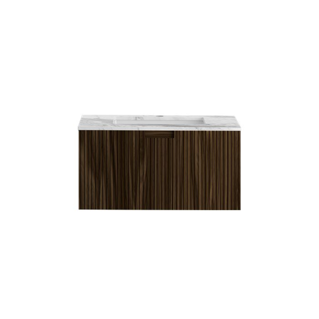 RIGA 800 WALL VANITY W/ MARBLE TOP 1TH