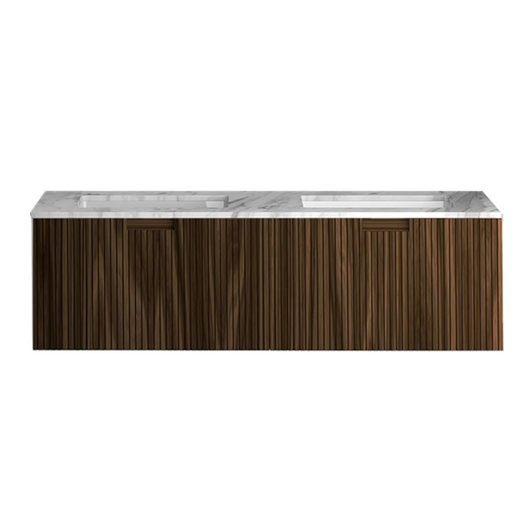 RIGA 1400 WALL VANITY W/ MARBLE TOP 1TH