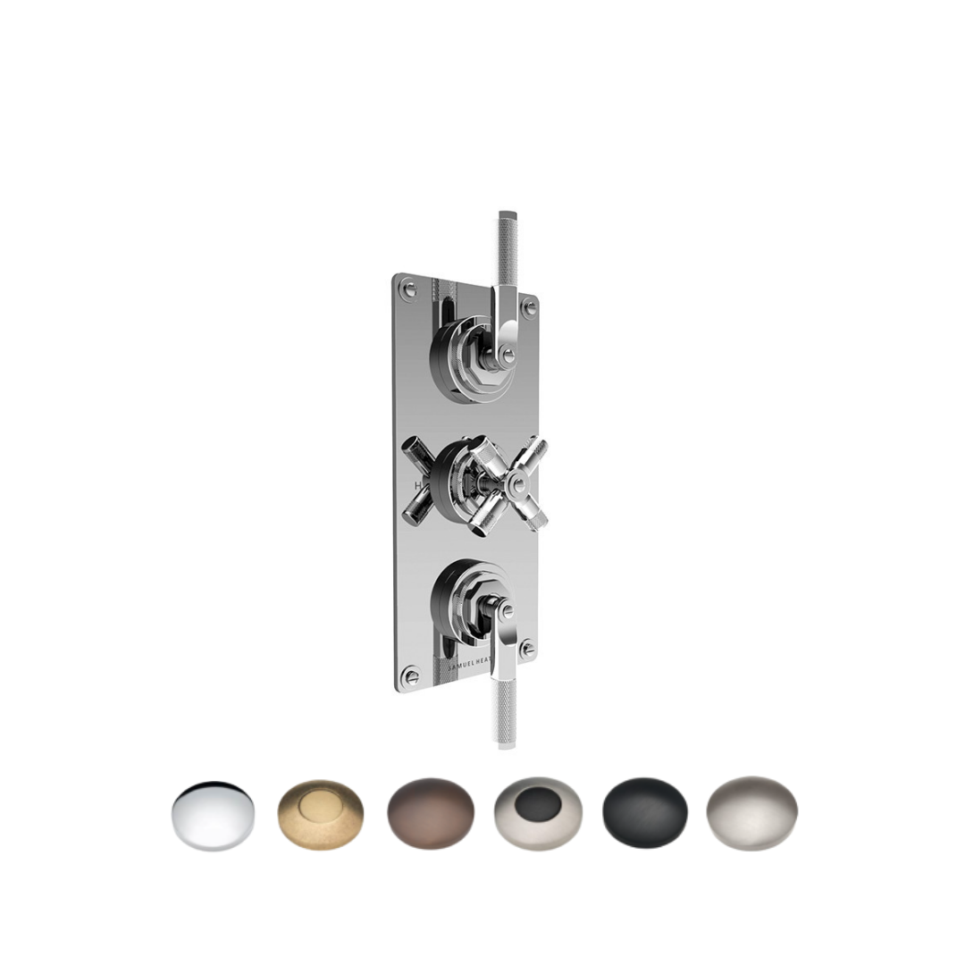 LANDMARK INDUSTRIAL THERMOSTATIC SHOWER MIXER 2 OUTLET LEVER/CROSS HANDLE