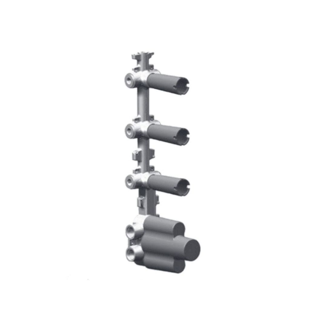 ZUCCHETTI BUILT IN PART - THERMO SHOWR MIX 3 OUTLET W/STOP VALVE